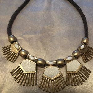 Gold & Green Bohemian Necklace